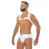 TOF Paris Harnais élastique Fetish X Blanc